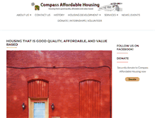 Tablet Screenshot of compassaffordablehousing.org